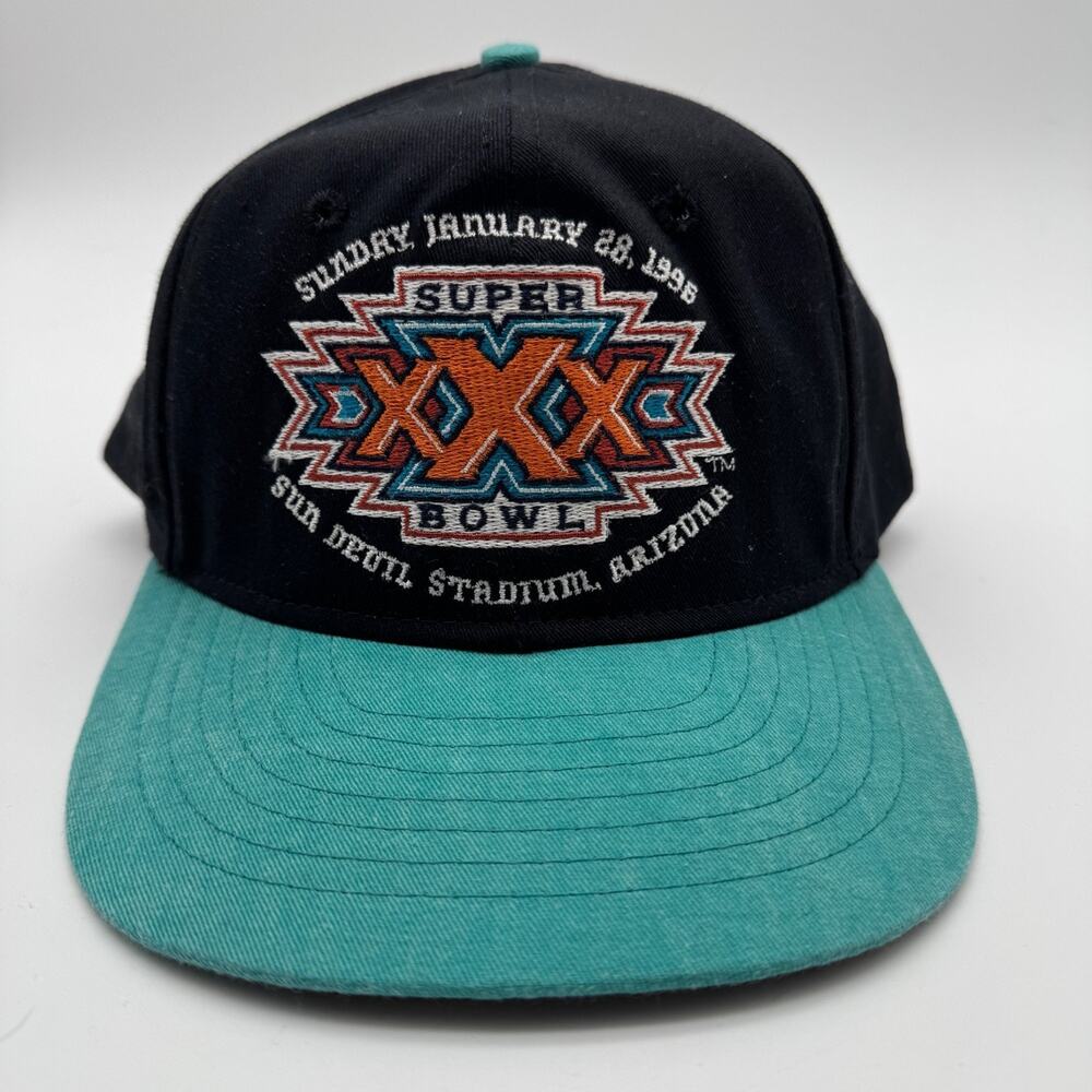 Vintage Super Bowl XXX Hat Mens Dallas Cowboys Steelers Snapback Embroidered